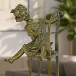 Bronzen kinderbeelden