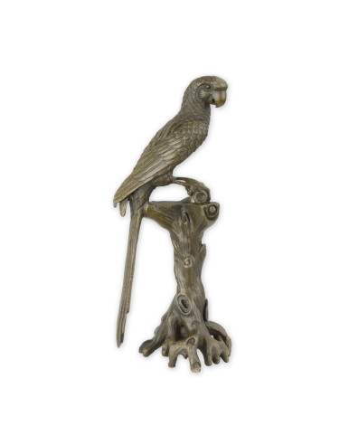 Bronzen beeld van een ara