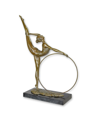 Bronzen beeld hoepeldanser Bronzen beeld hoepeldanser