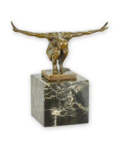 Bronzen beeld mannelijke naakte figuur