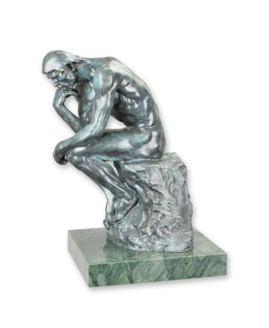 Bronzen denker beeld type 1