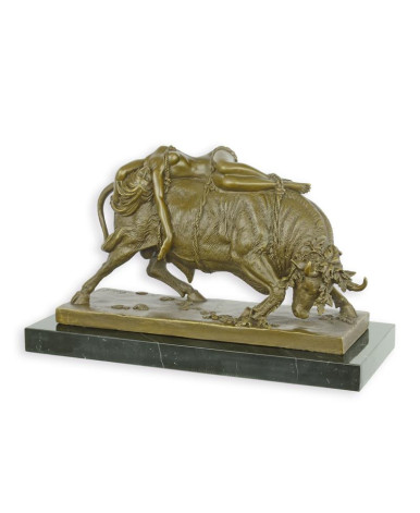 Beeld van brons van europa en de stier type 1 Beeld van brons van europa en de stier type 1