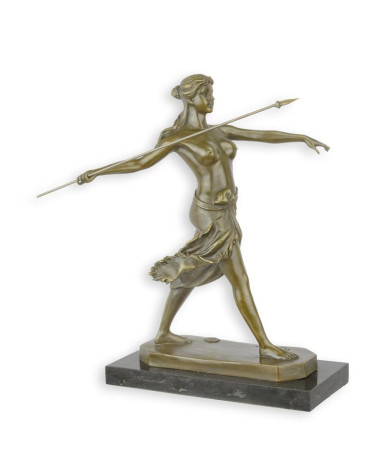 Bronzen beeld amazone krijger