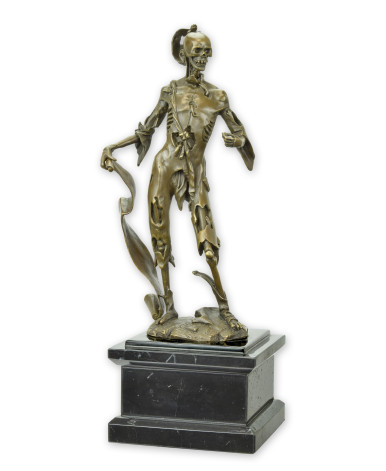 Bronzen memento mori beeld Bronzen memento mori beeld