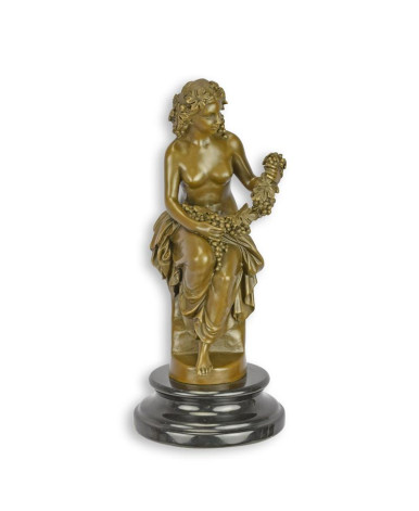 Bronzen bacchante beeld