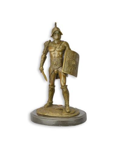 Bronzen Romeinse gladiator beeld