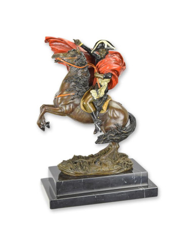 Bronzen Napoleon beeld Alpenovergang Bronzen Napoleon beeld Alpenovergang