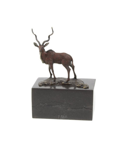 Bronzen beeld van impala