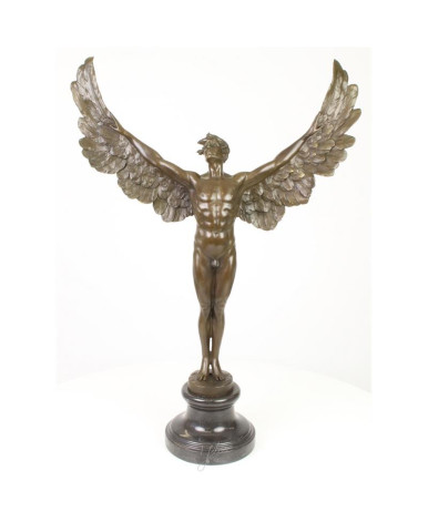 Bronzen beeld gevleugelde dag