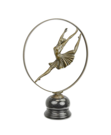 Bronzen beeld ringdanser