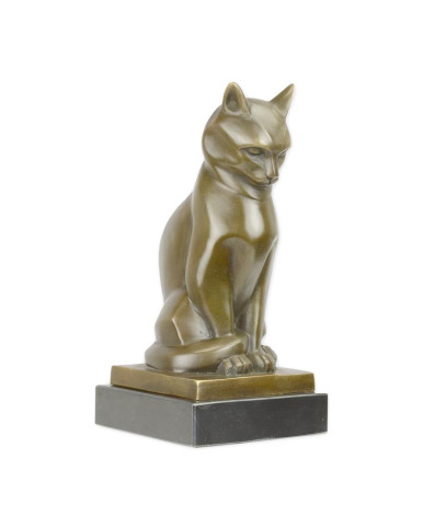 Beeld van brons van kat type 1