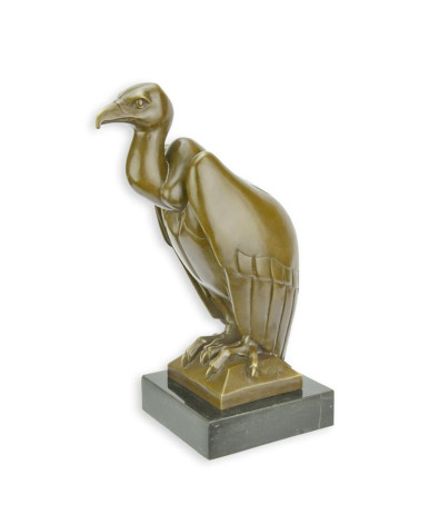 Bronzen beeld van een gier Bronzen beeld van een gier
