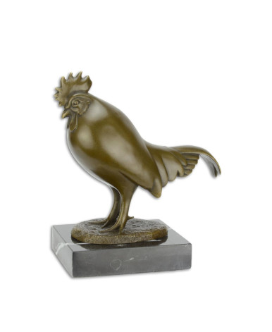 Bronzen beeld van een haan type 3 Bronzen beeld van een haan type 3