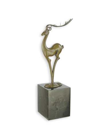 Bronzen beeld van antilope