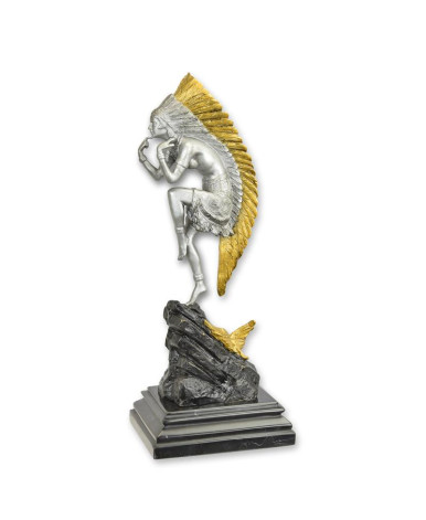 Bronzen vrouwelijke Indiase danseres beeld Bronzen vrouwelijke Indiase danseres beeld