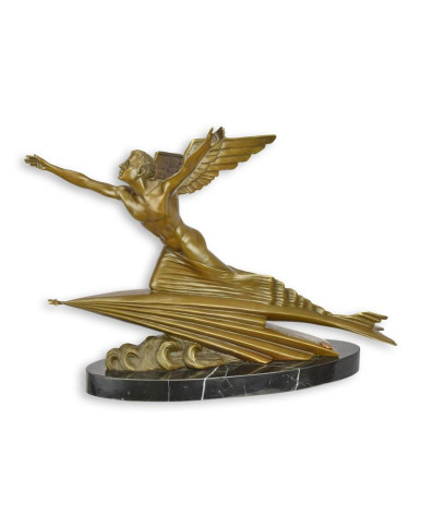Bronzen art deco aviator beeld Bronzen art deco aviator beeld