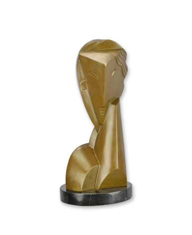 Bronzen beeld jonge meid Bronzen beeld jonge meid