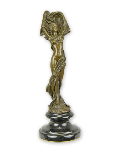 Bronzen beeld sluierdanseres