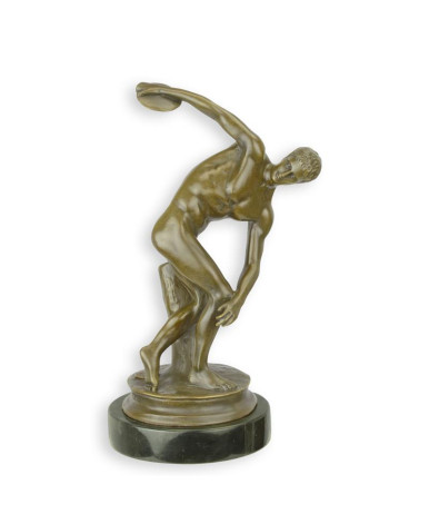 Bronzen discobolus van Myron beeld Bronzen discobolus van Myron beeld
