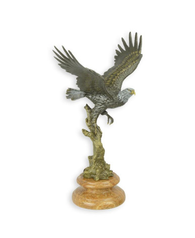 Bronzen beeld van een adelaar in vlucht type 1 Bronzen beeld van een adelaar in vlucht type 1