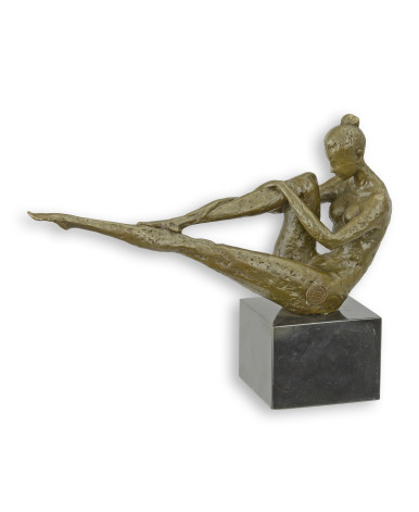 Bronzen beeld liggende vrouwelijke naaktfiguur type 1 Bronzen beeld liggende vrouwelijke naaktfiguur type 1