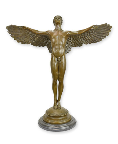 Bronzen beeld genaamd Rising Day Bronzen beeld genaamd Rising Day