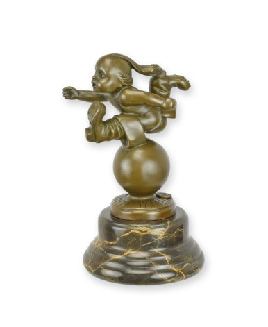 Bronzen Tom Thumb beeld