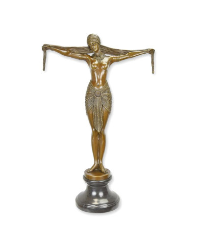 Bronzen sjaaldanser beeld