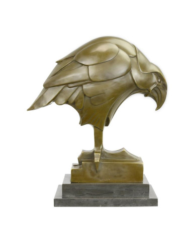Bronzen art deco beeld van een adelaar