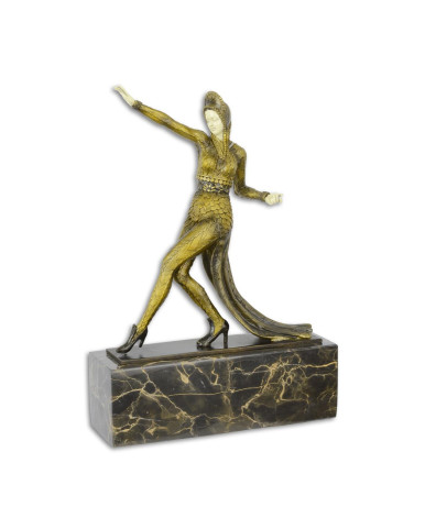 Bronzen Kaukasische danser beeld Bronzen Kaukasische danser beeld