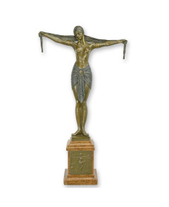 Bronzen sjaal danseres beeld type 1
