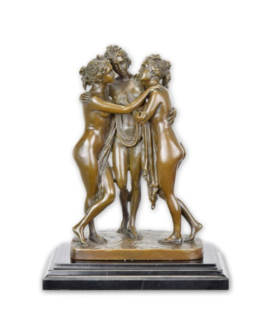 Bronzen beeld drie gratiën type 1 Bronzen beeld drie gratiën type 1