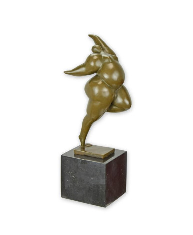 Bronzen beeld van vrouwelijk naakt