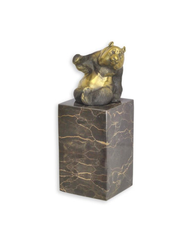 Bronzen panda beeld Bronzen panda beeld