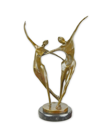 Bronzen beeld dansend stel
