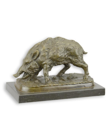 Bronzen beeld van wild zwijn type 2