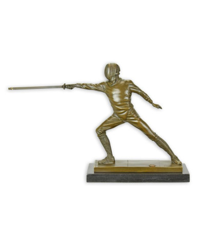 Bronzen beeld schermvechter type 2 Bronzen beeld schermvechter type 2