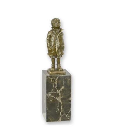 Bronzen jongetjes beeld