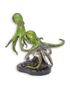 Bronzen octopus paar beeld Bronzen octopus paar beeld