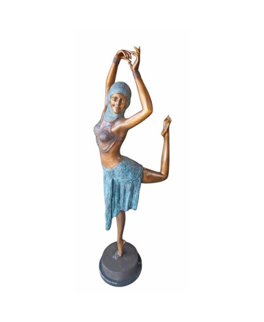 Bronzen art deco danseres beeld Bronzen art deco danseres beeld