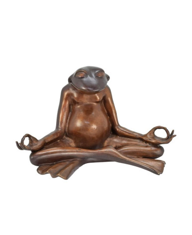 Bronzen zittende kikker beeld Bronzen zittende kikker beeld