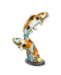 Bronzen koi vissen beeld Bronzen koi vissen beeld