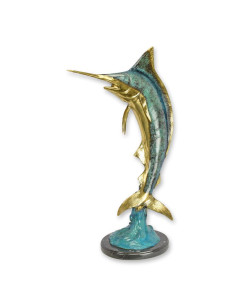 Bronzen marlijn beeld type 1