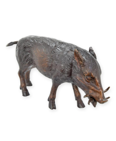 Bronzen beeld van wild zwijn type 3