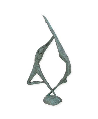 Bronzen beeld dansend paar