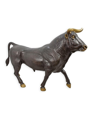 Bronzen grote staande stier beeld Bronzen grote staande stier beeld