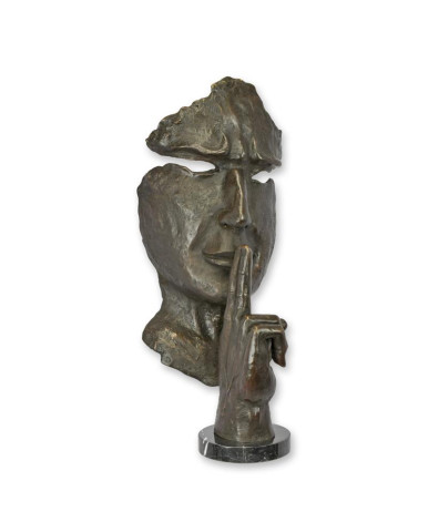 Bronzen beeld speak no evil type 1