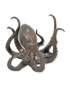 Bronzen octopus beeld Bronzen octopus beeld