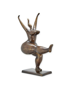 Bronzen beeld vrouwelijke naakte danseres type 2