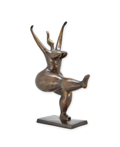 Bronzen beeld vrouwelijke naakte danseres type 2